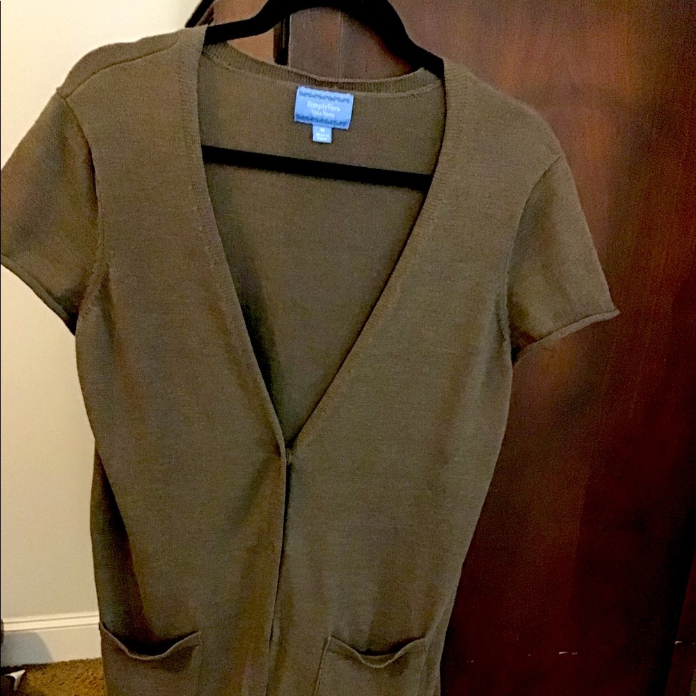 Vera Wang short sleeved cardigan